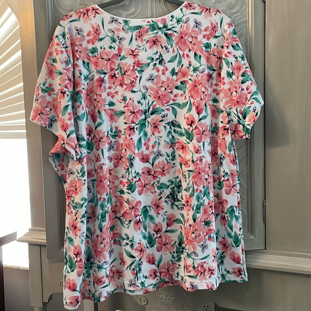 NWT Karen Scott Floral T-Shirt - Picture 5 of 5